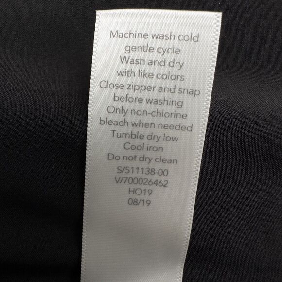 Athleta Toasty Buns Insulated Skirt Womens 8 Black Quilted Full Zip 511138 - Picture 13 of 13